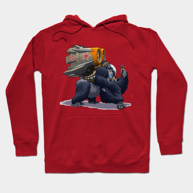 Jetpack Gorilla Hoodie by gregorytitus